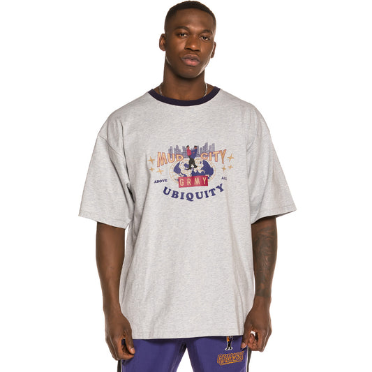 Grimey Ubiquity Schweres FW20 Sport Graues T-Shirt