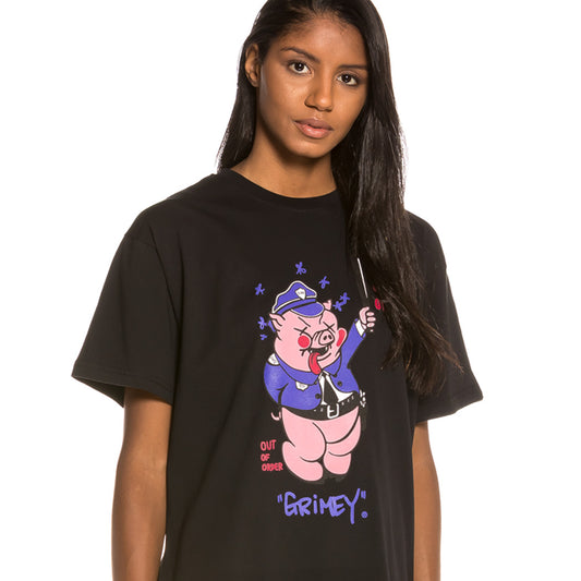 Grimey Oink Unisex Tee FW20 Black