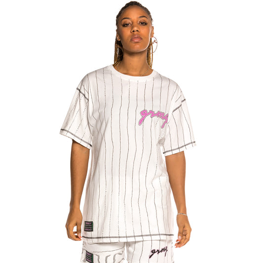 Grimey „Strange Fruit All Over Print“ Unisex-T-Shirt – Weiß | Frühling 21