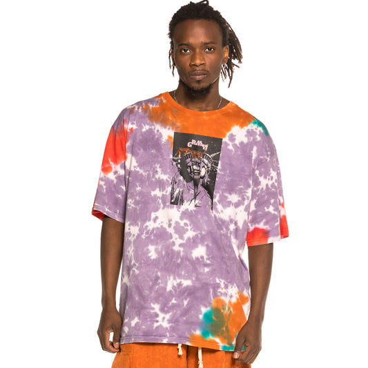 Pack Grimey Sweatshorts + Tee "Liveution" - Tie Dye | Spring 21