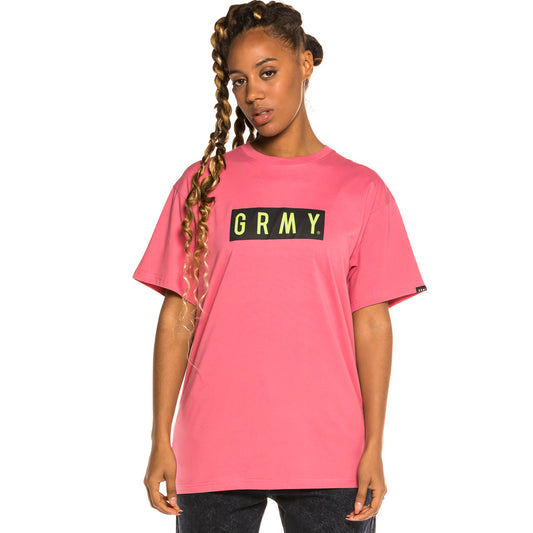 Grimey Box Logo Unisex-T-Shirt – Lila | Frühling 21