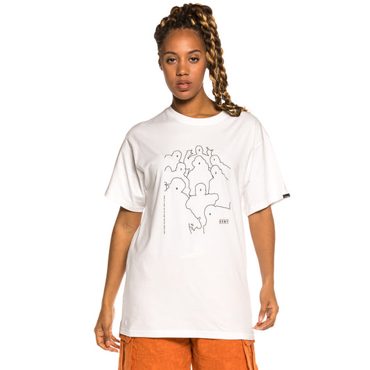 Grimey „QB“ Unisex-T-Shirt – Weiß | Frühling 21
