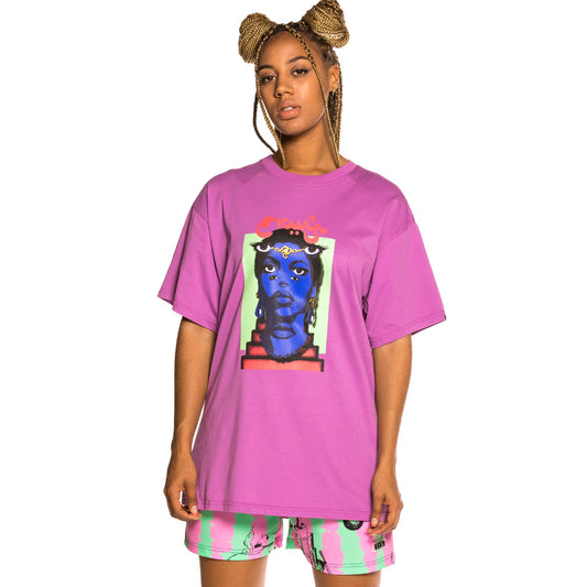 Grimey „Hohepriesterin“ Unisex-T-Shirt – Dunkelviolett | Sommer 21