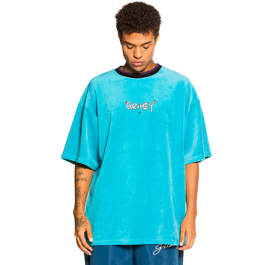 Camiseta Grimey "Gem Cutting Velvet" - Blue | Fall 21