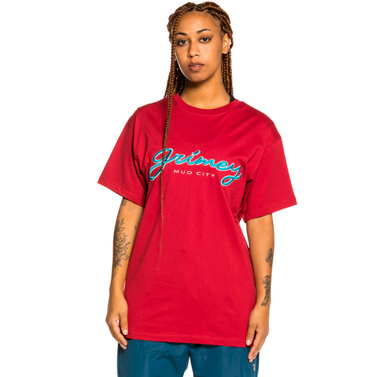 Grimey „Martinique Fact“ Unisex-T-Shirt – Rot | Herbst 21