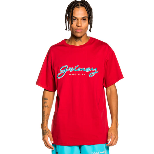 Grimey „Martinique Fact“-T-Shirt – Rot | Herbst 21