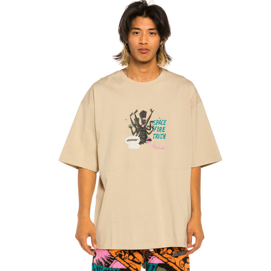 Camiseta Grimey "Space Lady" Heavy Weight - Sand | Winter 21