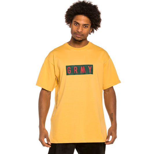 Grimey „Les Memories“-T-Shirt – Senfgelb | Winter 21