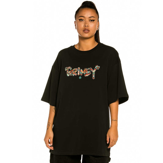 Grimey „Nine Winds“ Schweres Unisex-T-Shirt – Schwarz | Frühling 22