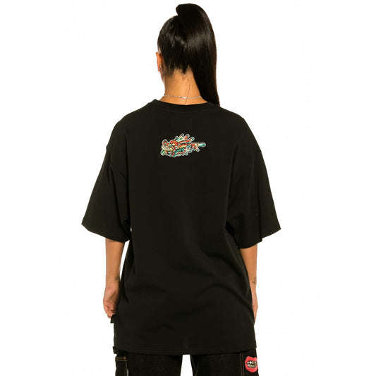 Grimey „Nine Winds“ Schweres Unisex-T-Shirt – Schwarz | Frühling 22