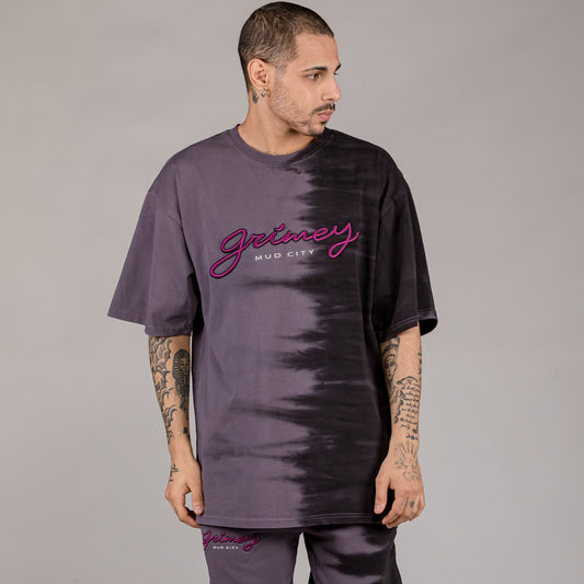 Grimey "DUST STORM" Tie & Dye Heavyweight Tee - Black | Fall 22