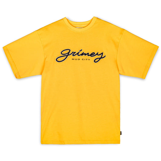 Grimey "DUST STORM" Heavyweight Tee - Yellow | Fall 22