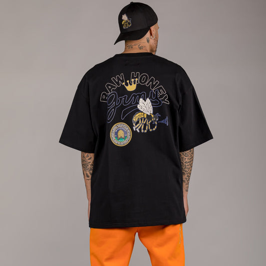 Pack Grimey Pant + Tee "HIVE" Heavyweight - Black/Orange | Fall 22
