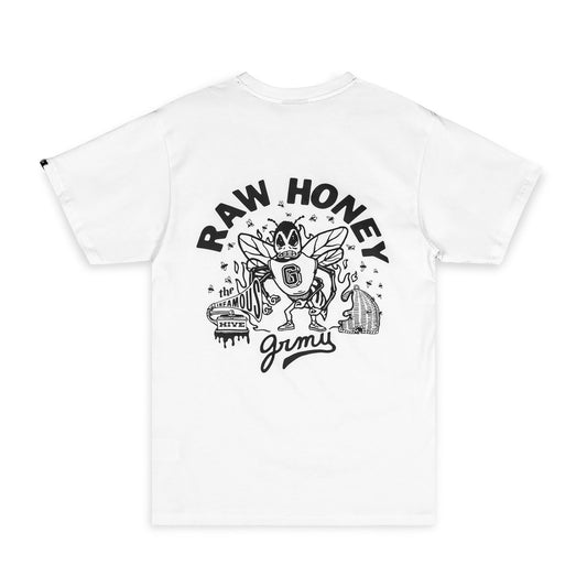 Grimey „HIVE“ Unisex-T-Shirt – Weiß | Herbst 22