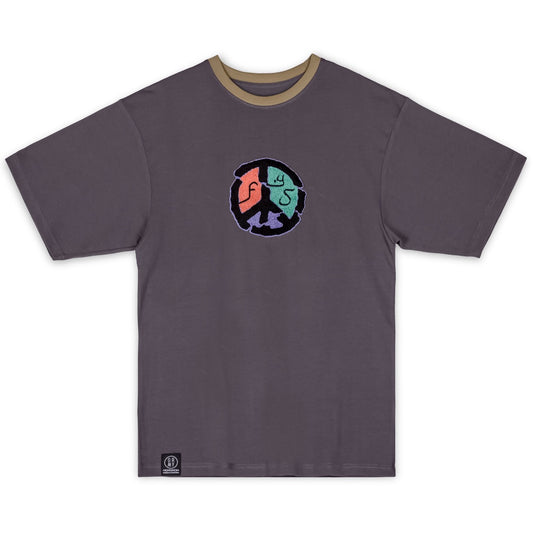 Camiseta Grimey "LOST BOYS" Tie & Dye Heavyweight - Anthracite | Winter 22