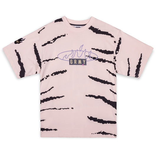 GRIMEY CLOVEN TONGUES OVERSIZED-T-SHIRT MIT ALLOVER-PRINT – CREME | Sommer 23