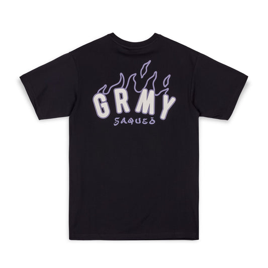 CAMISETA GRIMEY CLOVEN TONGUES SAQUEO REGULAR - BLACK  | Summer 23