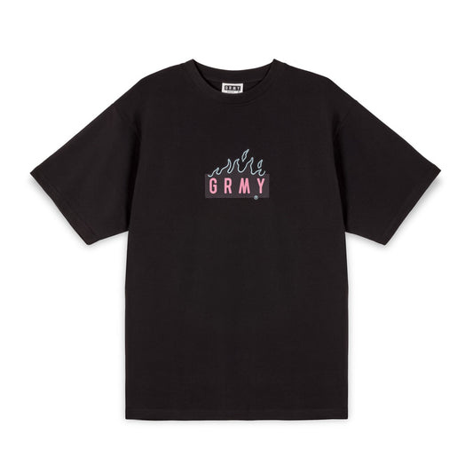 GRIMEY MELTED STONE OVERSIZED T-SHIRT – SCHWARZ | FW23