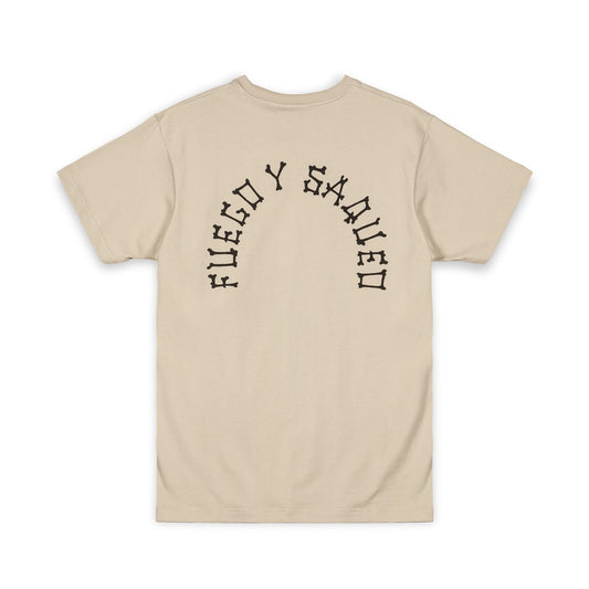 Camiseta Grimey The Infame en color crema, diseño de la colección FW23, con logotipo y estilo casual.
