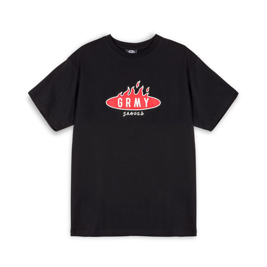 CAMISETA GRIMEY BURN IN FLAMES REGULAR - BLACK | SS24