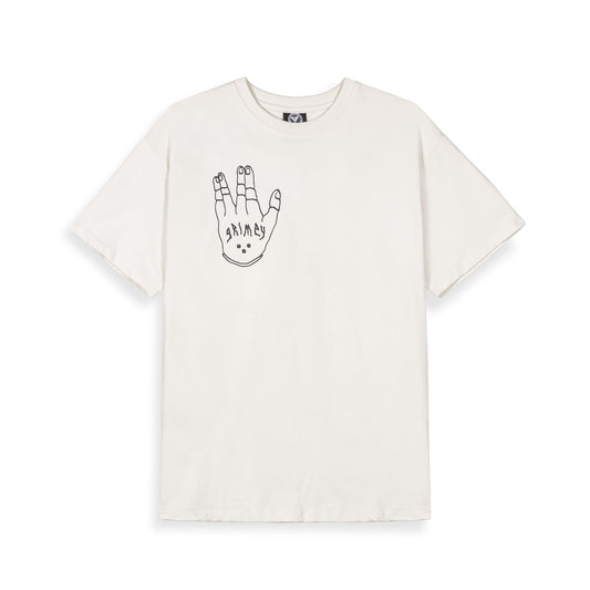 Camiseta Grimey Peace Within The Glitzy Grillz Off White