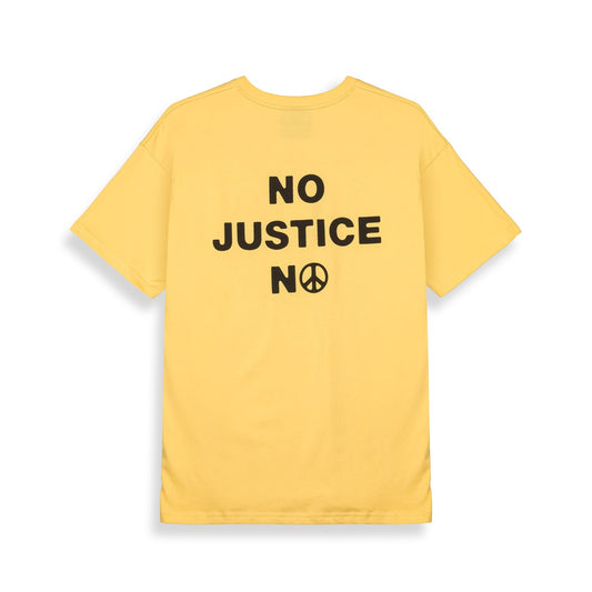 Grimey Peace Within The No Justice No Regular Tee Yellow