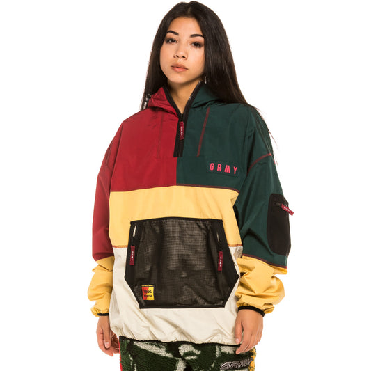 Grimey „Les Memories“ Unisex-Regenmantel – Grün | Winter 21