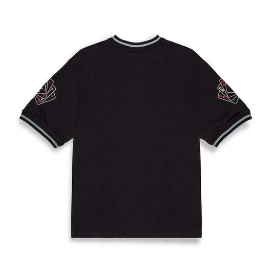 Grimey Deeper V Neck Oversize Tee Black