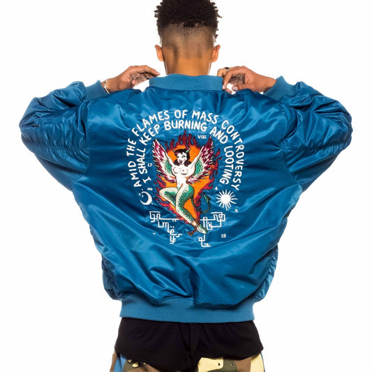 Grimey GLORIFIED Bomber Jacket - Blue | Spring 22