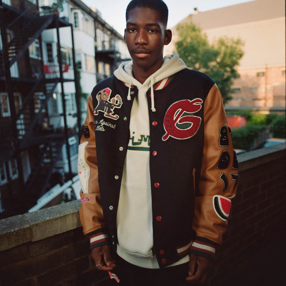 GRIMEY NABLUS BASEBALL JACKET BLACK | FW23 NEGRO – Grimey