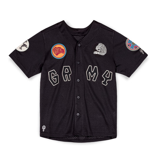 GRIMEY THE CLOUT MESH-BASEBALL-T-SHIRT – SCHWARZ | Frühling 23