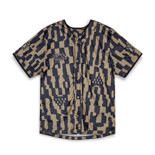 GRIMEY LUCKY DRAGON MESH BASEBALL JERSEY - BLACK | SS24