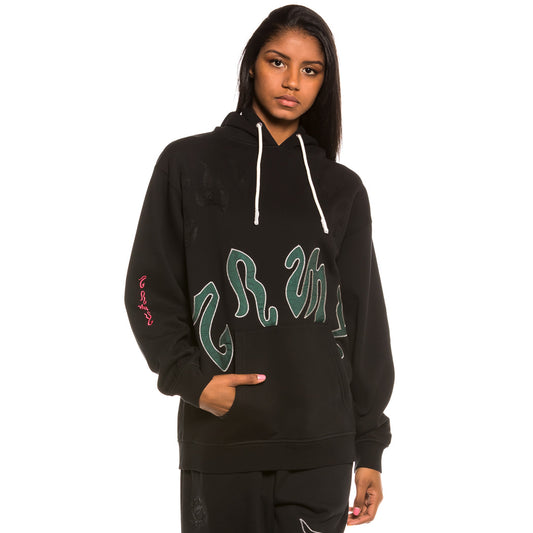 Unisex Sweatshirt Grimey Yoga Feuer Hoodie FW20 Schwarz