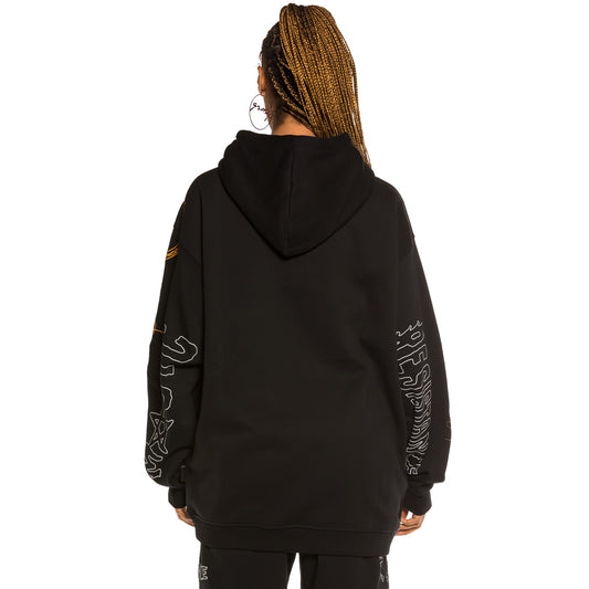 Sudadera Unisex Grimey Liveution Magic 4 Resistance Hoodie - Black | Spring 21
