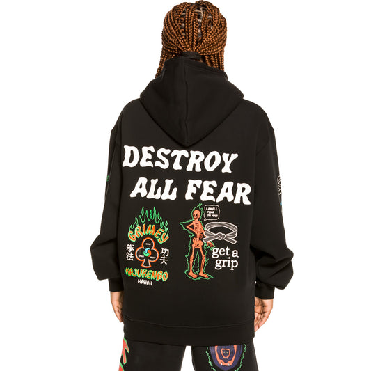 Sudadera Unisex Grimey "Destroy All Fear" Hoodie - Black | Fall 21