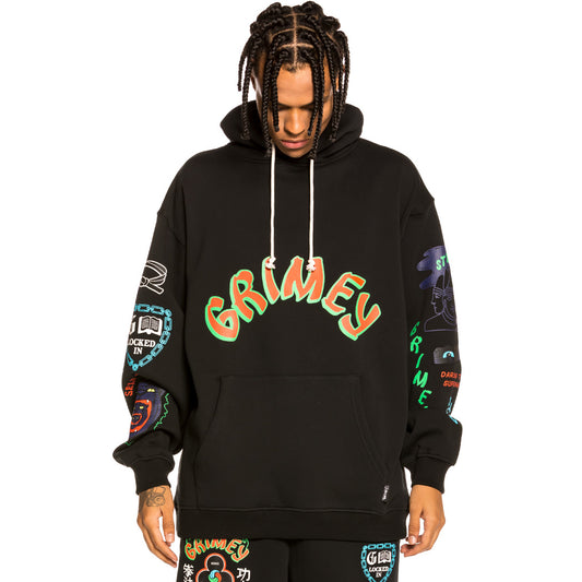 Sudadera Grimey "Destroy All Fear" Hoodie - Black | Fall 21