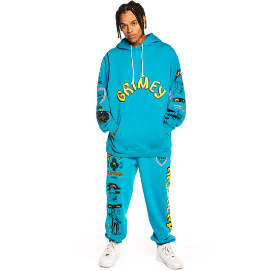 Pack Grimey Pantalón + Hoodie "Destroy All Fear" - Blue | Fall 21
