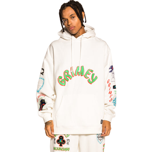 Sudadera Grimey "Destroy All Fear" Hoodie - White | Fall 21