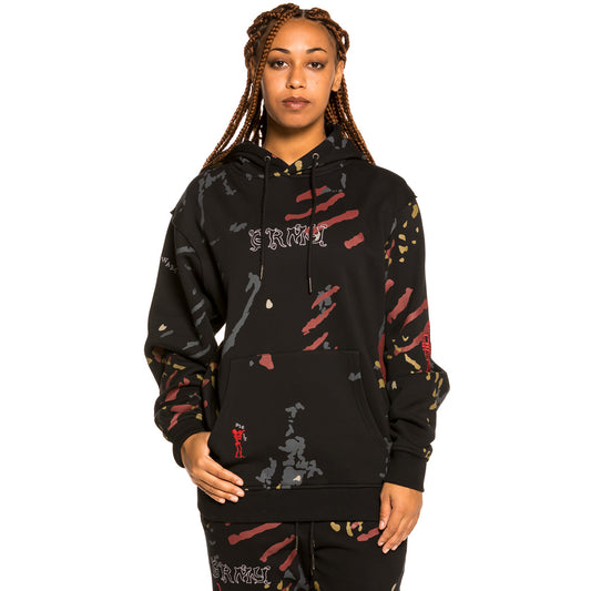 Sudadera Unisex Grimey "Jazz Thing All Over Print" Hoodie - Black | Fall 21