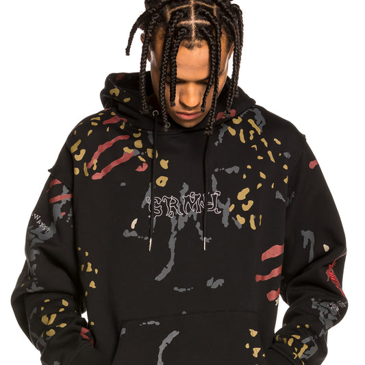 Sudadera Grimey "Jazz Thing All Over Print" Hoodie - Black | Fall 21