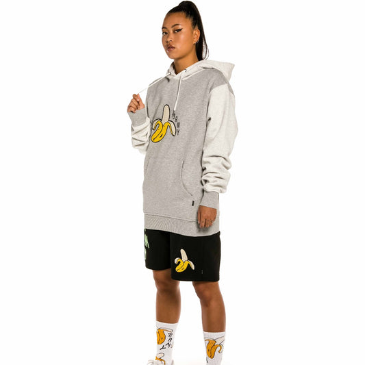 Sudadera Unisex Grimey "Jungle Punch Banana" Hoodie - Sport Grey | Spring 22