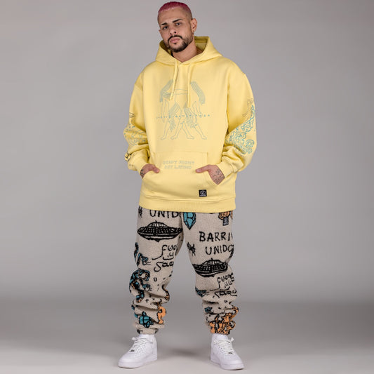 Pack Grimey Sherpa Pant + Hoodie LOST BOYS - Cream/Yellow | Winter 22