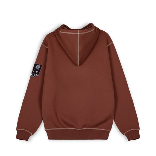 SUDADERA CAPUCHA GRIMEY FIRE ROUTE - BROWN | Spring 23