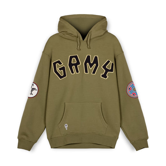 GRIMEY THE CLOUT VINTAGE HOODIE - KHAKI | Spring 23