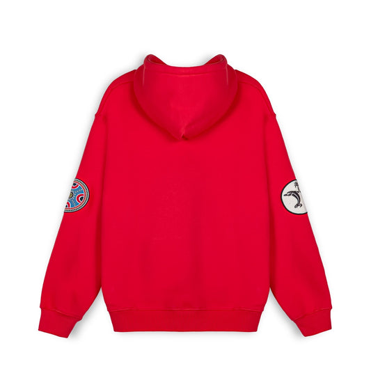 SUDADERA UNISEX CAPUCHA GRIMEY THE CLOUT - ROJA | Primavera 23
