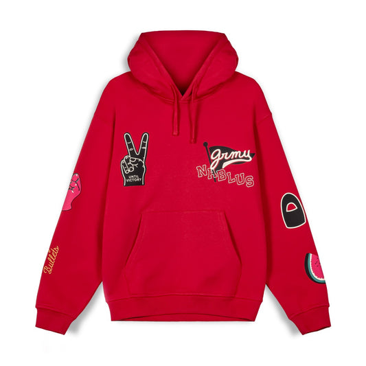 SUDADERA CAPUCHA GRIMEY NABLUS VINTAGE - DARK RED | FW23