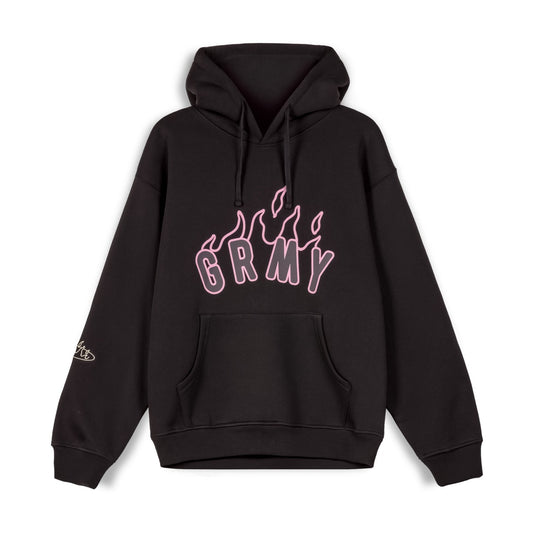 GRIMEY MELTED STONE VINTAGE HOODIE - BLACK | FW23