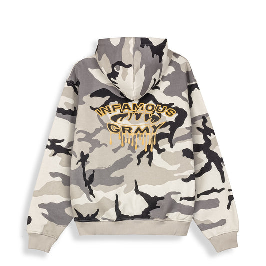 Grimey Follow The Dollar Camo Vintage Hoodie White Camo