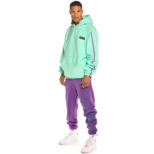 Pack Grimey Polar Hoodie + Sweatpant Sighting in Vostok FW19 Green/Purple
