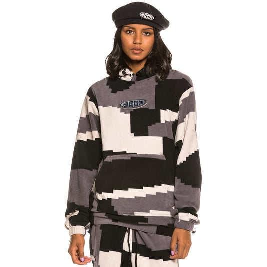 Grimey Dulce Polarfleece Hoodie FW20 Graues Unisex-Sweatshirt